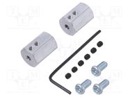 Bracket wheel; Kit: adapter,allen wrench,mounting screws; 2pcs. POLOLU