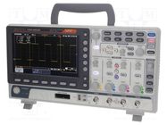 Oscilloscope: mixed signal; Ch: 4; 200MHz; 1Gsps; 10Mpts; MSO-2000E 