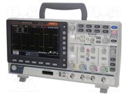 Oscilloscope: mixed signal; Ch: 4; 70MHz; 1Gsps; 10Mpts; LCD TFT 8" 