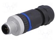 Connector: M12; plug; PIN: 5; male; A code-DeviceNet / CANopen BULGIN