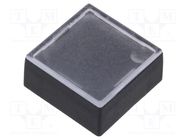 Button; rectangular; colourless; ABS; 15.5x15.5mm Marquardt