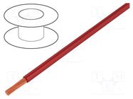 Wire; Silistrom®; 1x25mm2; stranded; OFC; silicone; red; 1.5kV; 130A 