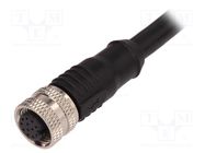 Connector: M12; plug; PIN: 12; female; A code-DeviceNet / CANopen BULGIN