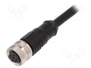 Connector: M12; plug; PIN: 5; female; A code-DeviceNet / CANopen BULGIN