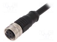 Connector: M12; plug; PIN: 4; female; A code-DeviceNet / CANopen BULGIN