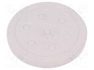 Multigate grommet; Ømount.hole: 50mm; light grey; Holes no: 7 HT HI TECH POLYMERS