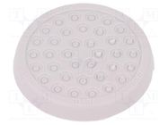 Multigate grommet; Ømount.hole: 50mm; light grey; Holes no: 36 HT HI TECH POLYMERS