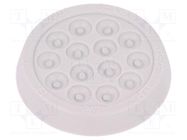 Multigate grommet; Ømount.hole: 32mm; light grey; Holes no: 14 HT HI TECH POLYMERS