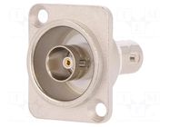 Coupler; BNC socket,both sides; insulated; 75Ω; FT; silver; metal CLIFF