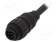 Connector: circular; plug; PIN: 7; male; cables; ECOMATE (C016) AMPHENOL