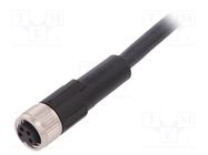 Connection lead; M8; PIN: 4; straight; 10m; plug; 60VAC; 4A; -25÷80°C LAPP