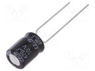 Capacitor: electrolytic; THT; 470uF; 10VDC; Ø8x11.5mm; Pitch: 5mm Elite