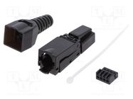 RJ45; plug; PIN: 8; Cat: 6a; unshielded; Layout: 8p8c; RJ45 plug; male LOGILINK