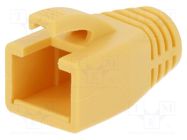 RJ45 plug boot; 8mm; yellow 