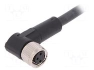 Cable: for sensors/automation; M8; PIN: 3; angled; 10m; plug; 60VDC LAPP