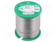 Tin; lead free; Sn99,3Cu0,7; 0.7mm; 250g; reel; Flux: flux free BROQUETAS