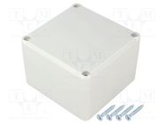 Enclosure: multipurpose; X: 80mm; Y: 82mm; Z: 55mm; polystyrene; grey KRADEX