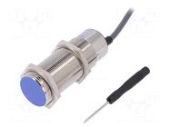 Sensor: capacitive; Range: 0÷20mm; OUT: PNP / NO + NC; 2m; brass SELS