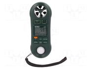 Thermoanemometer; 0÷50°C; 10÷95%RH; Range: 0÷1860Fc,0÷20000lx EXTECH