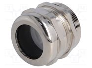 Cable gland; PG36; IP68; brass; Body plating: nickel BM GROUP