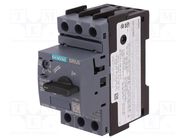 Motor breaker; 2.2kW; 220÷690VAC; for DIN rail mounting; Size: S0 SIEMENS