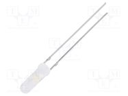 LED; 3mm; white warm; 750÷1120mcd; 150°; Front: convex; 2.7÷3.4V OPTOSUPPLY