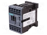 Contactor: 3-pole; NO x3; Auxiliary contacts: NO; 230VAC; 9A; 3RT20 SIEMENS