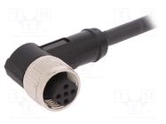 Connection lead; M12; PIN: 5; angled; 10m; plug; 60VAC; 4A; -25÷80°C LAPP