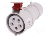 Connector: AC supply 3-phase; plug; female; 16A; 400VAC; IEC 60309 PAWBOL