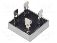 Bridge rectifier: single-phase; Urmax: 50V; If: 15A; Ifsm: 300A DC COMPONENTS