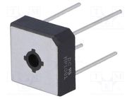 Bridge rectifier: single-phase; Urmax: 100V; If: 10A; Ifsm: 240A DC COMPONENTS