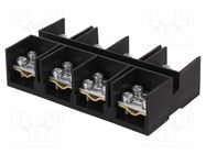 Terminal block; screw terminal; 35mm2; 125A; ways: 4; terminals: 8 PAWBOL