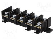 Terminal block; screw terminal; 16mm2; 76A; ways: 5; terminals: 10 