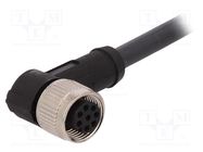 Connection lead; M12; PIN: 8; angled; 10m; plug; 30VAC; 4A; -25÷80°C LAPP