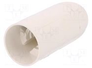 Lampholder: for lamp; E14; Body: white; Ø: 26mm; Mat: thermoplastic PAWBOL