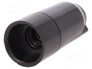 Lampholder: lamp; E14; Body: black; Ø: 28mm; bakelite; L: 58mm PAWBOL