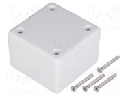 Enclosure: multipurpose; X: 56mm; Y: 56mm; Z: 40mm; 1594; ABS; grey HAMMOND