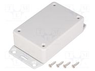 Enclosure: multipurpose; X: 56mm; Y: 85mm; Z: 27mm; 1591; ABS; grey HAMMOND