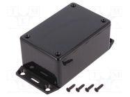 Enclosure: multipurpose; X: 56mm; Y: 85mm; Z: 40mm; 1591; ABS; black HAMMOND