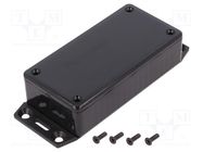 Enclosure: multipurpose; X: 50mm; Y: 100mm; Z: 25mm; 1591; ABS; black HAMMOND