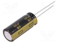 Capacitor: electrolytic; low ESR; THT; 680uF; 50VDC; Ø12.5x30mm PANASONIC