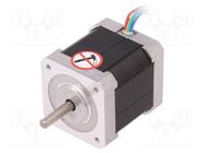 Motor: DC; stepper; 12VDC; step 1,8°; 0.35Nm; 0.4A; 42x42x47mm 