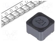 Inductor: wire; SMD; 220uH; 1.16A; 390mΩ; ±20%; 12x12x8mm; -40÷125°C Viking