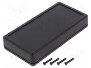 Enclosure: multipurpose; X: 65mm; Y: 130mm; Z: 25mm; 1599; ABS; black HAMMOND