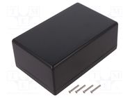 Enclosure: multipurpose; X: 107mm; Y: 167mm; Z: 65mm; 1594; ABS; black HAMMOND