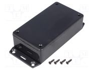 Enclosure: multipurpose; X: 62mm; Y: 112mm; Z: 32mm; 1591; ABS; black HAMMOND