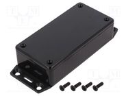 Enclosure: multipurpose; X: 50mm; Y: 100mm; Z: 25mm; 1591; ABS; black HAMMOND