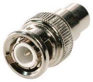 RF/COAXIAL ADAPTER, RCA JACK-BNC PLUG, 50 OHM