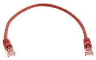 CABLE, RJ45 PLUG, CAT5E, 1FT, RED