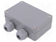 Enclosure: junction box; X: 64mm; Y: 98mm; Z: 34mm; polyamide; IP65 BOPLA